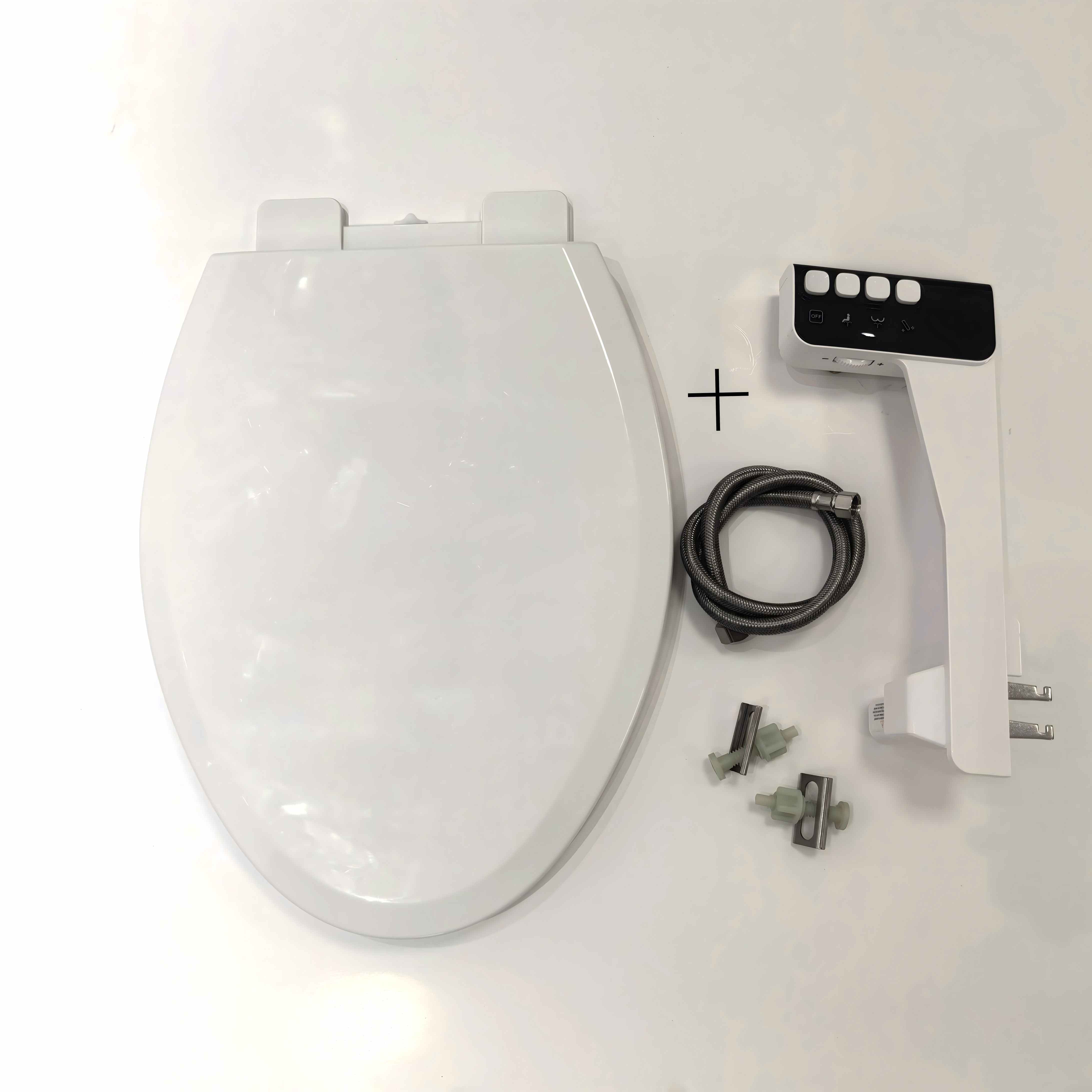 Elongated Heatable PP Cover Plate Combination Quick Detachable Bidet